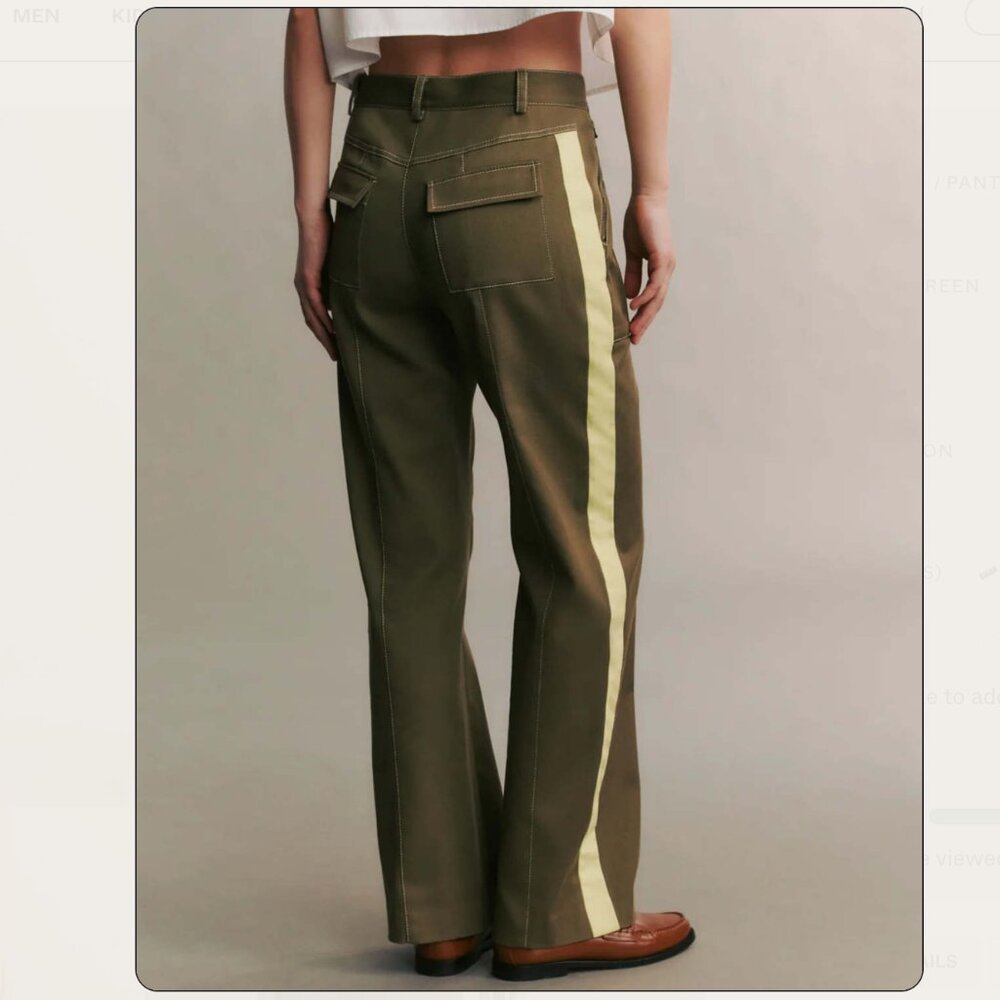TWP ISA PANTS GREEN - SIZE 4 - Picture 4 of 12